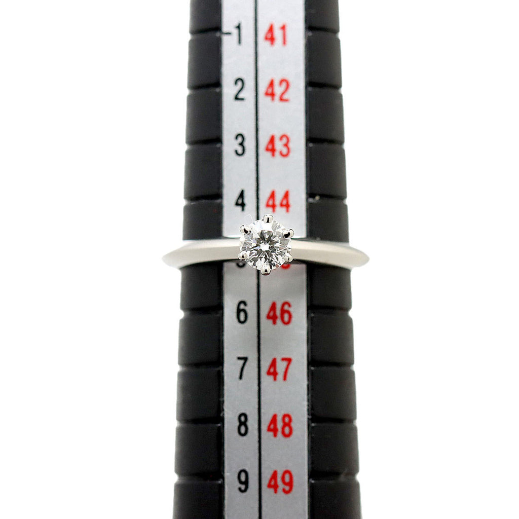 Solitaire Diamond 0.26ct E/VVS2 Ring Pt Platinum X5697