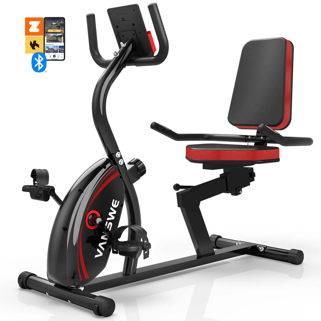 Recumbent Exercise Bike 16 Levels Resistance 380 lbs J402