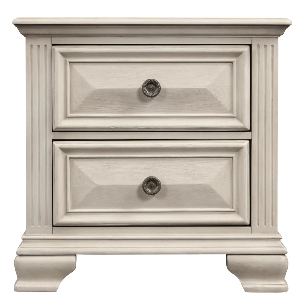 Queen Wood Bedroom Set with Dresser Mirror Nightstand Chest A6476