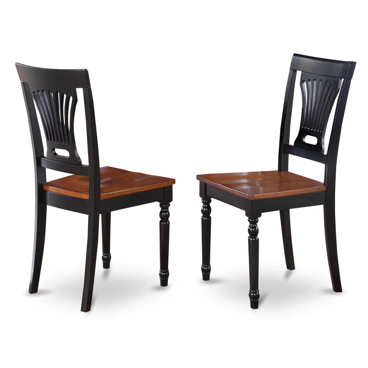 Black Cherry Wood Dining Chairs Set of 2 E349472