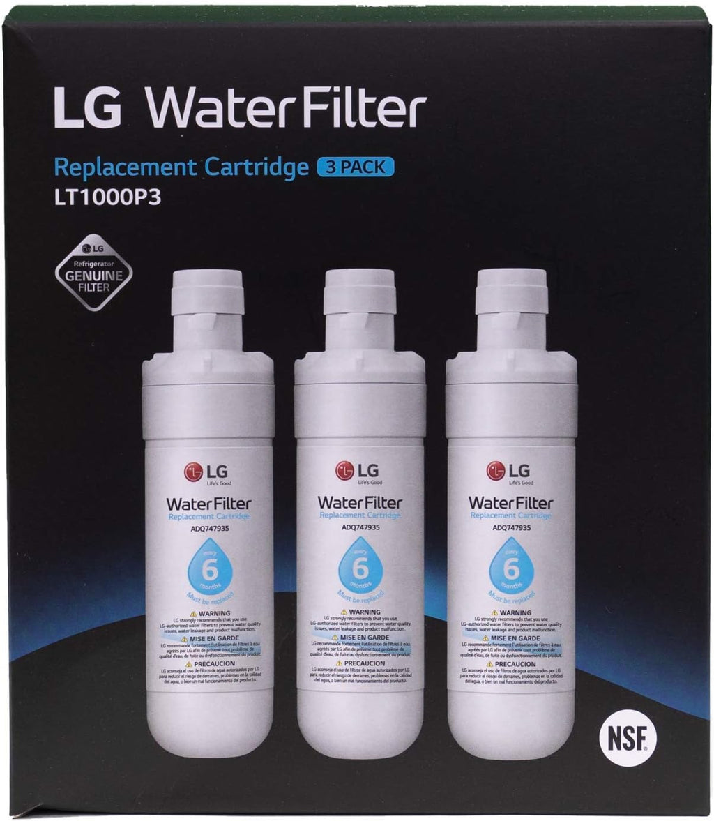 Refrigerator Replacement Water Filter, 3 Count W407