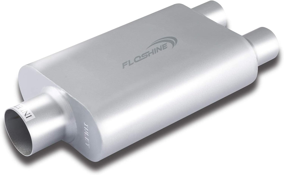 Dual Chamber 3 inch inlet 2.25 inch outlet Muffler Pack of 2 K226