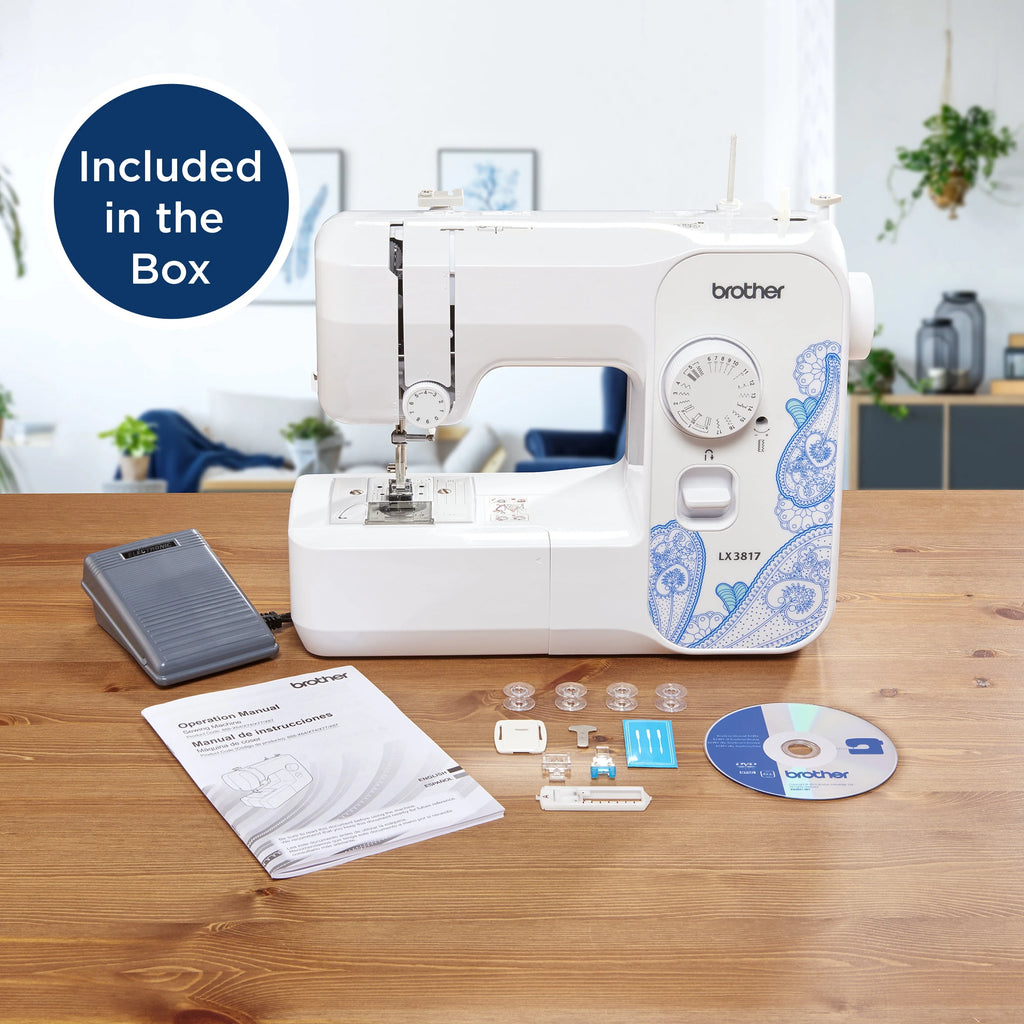 Portable Full-Size 17-Stitch Sewing Machine O261539