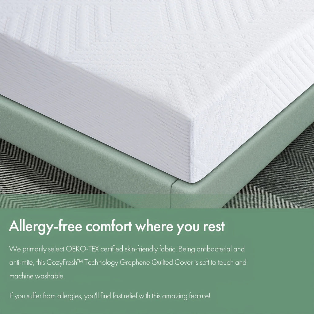 Queen Cooling Gel Memory Foam Medium Firm Mattress P7601
