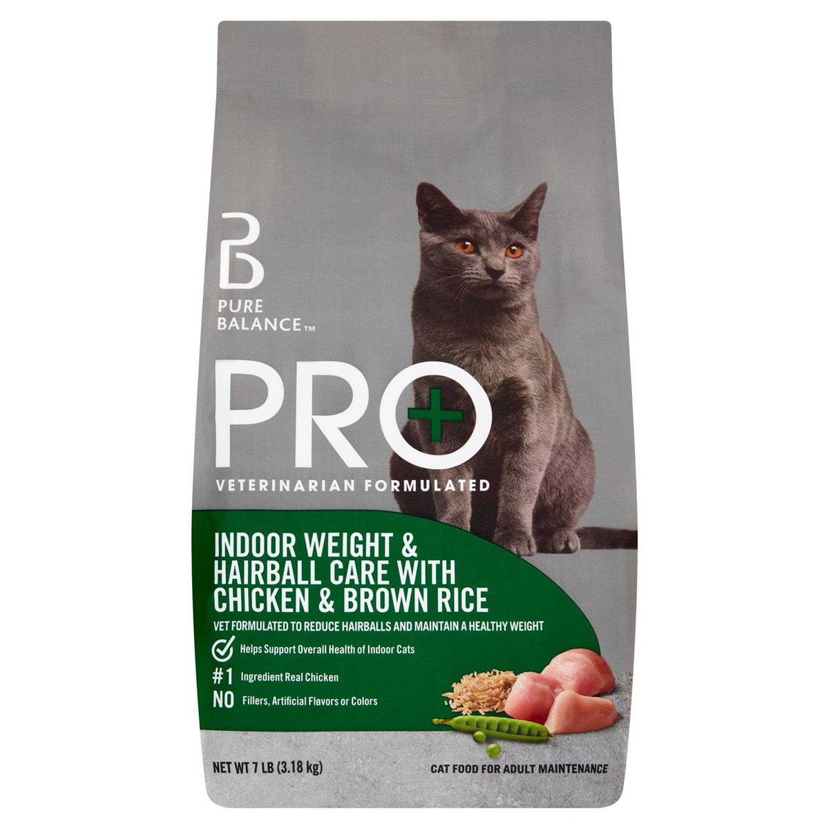 Indoor Weight & Hairball Care Dry Cat Food Z2865