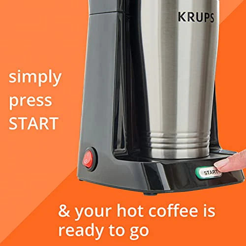 12oz Single Serve Coffee Maker with Travel Tumbler B7809