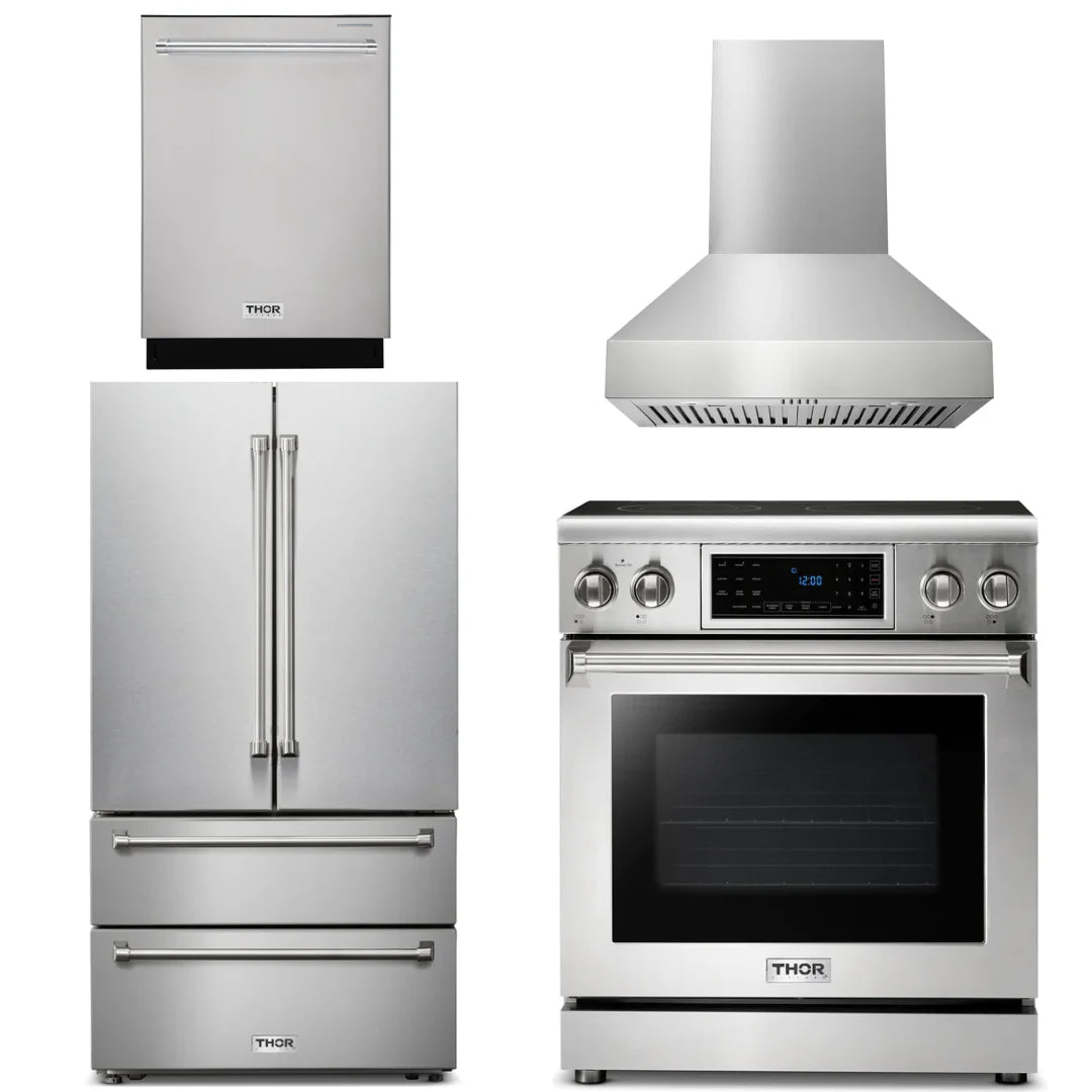 30 Electric Range, Range Hood, Refrigerator, Dishwasher H72963
