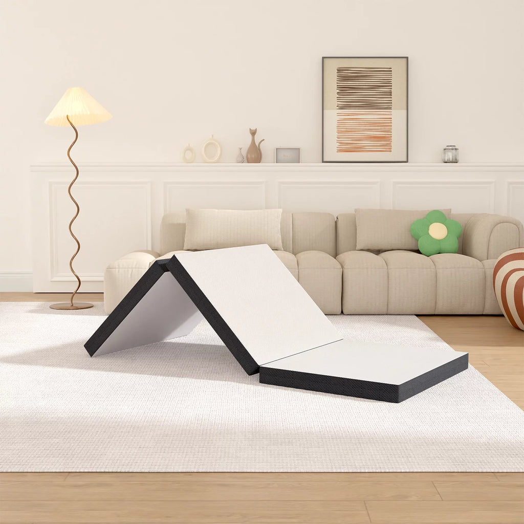3 Inch Single Foldable Floor Mattress with Washable Cover R3878