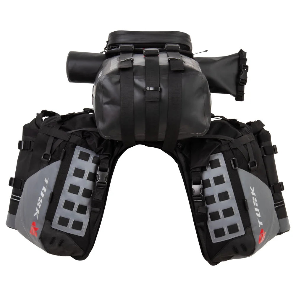 Rackless Luggage System with Small Dry Duffel and Large Bottle Holders Standard Heat Shield B7075