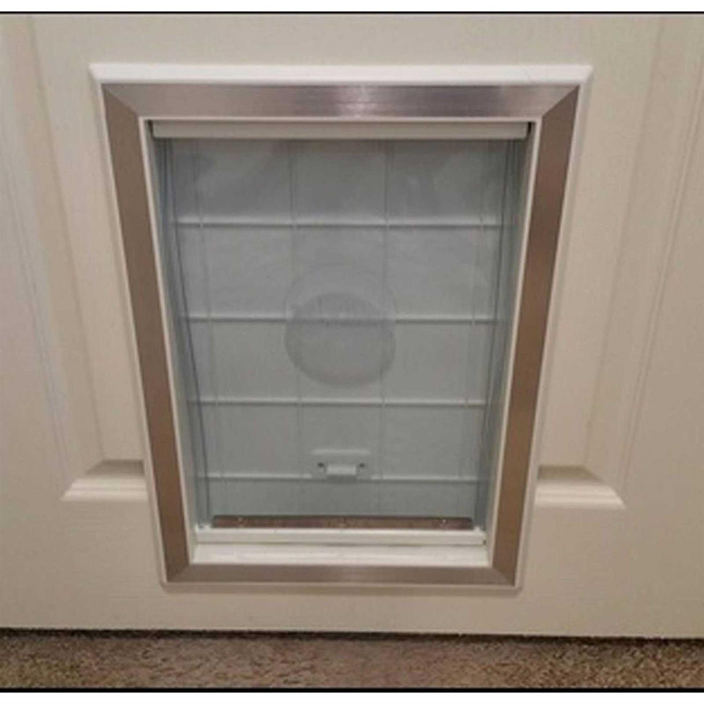 Large Plastic Dog Door with Aluminum Lining N53174