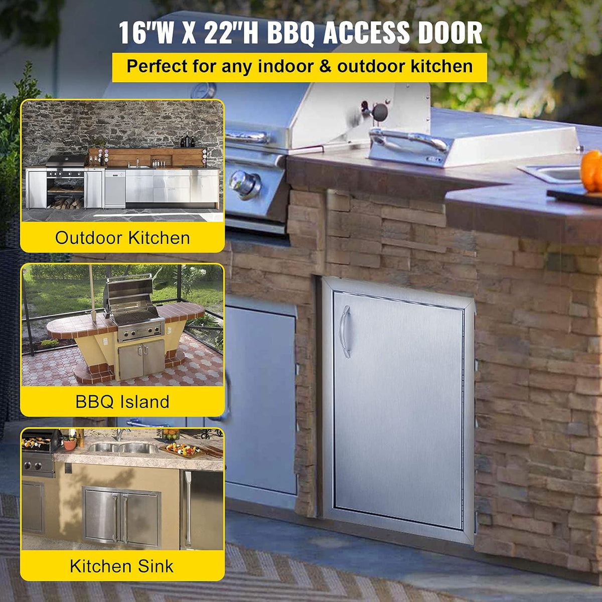 Stainless Steel Access Door 16 x 22 Inch M390
