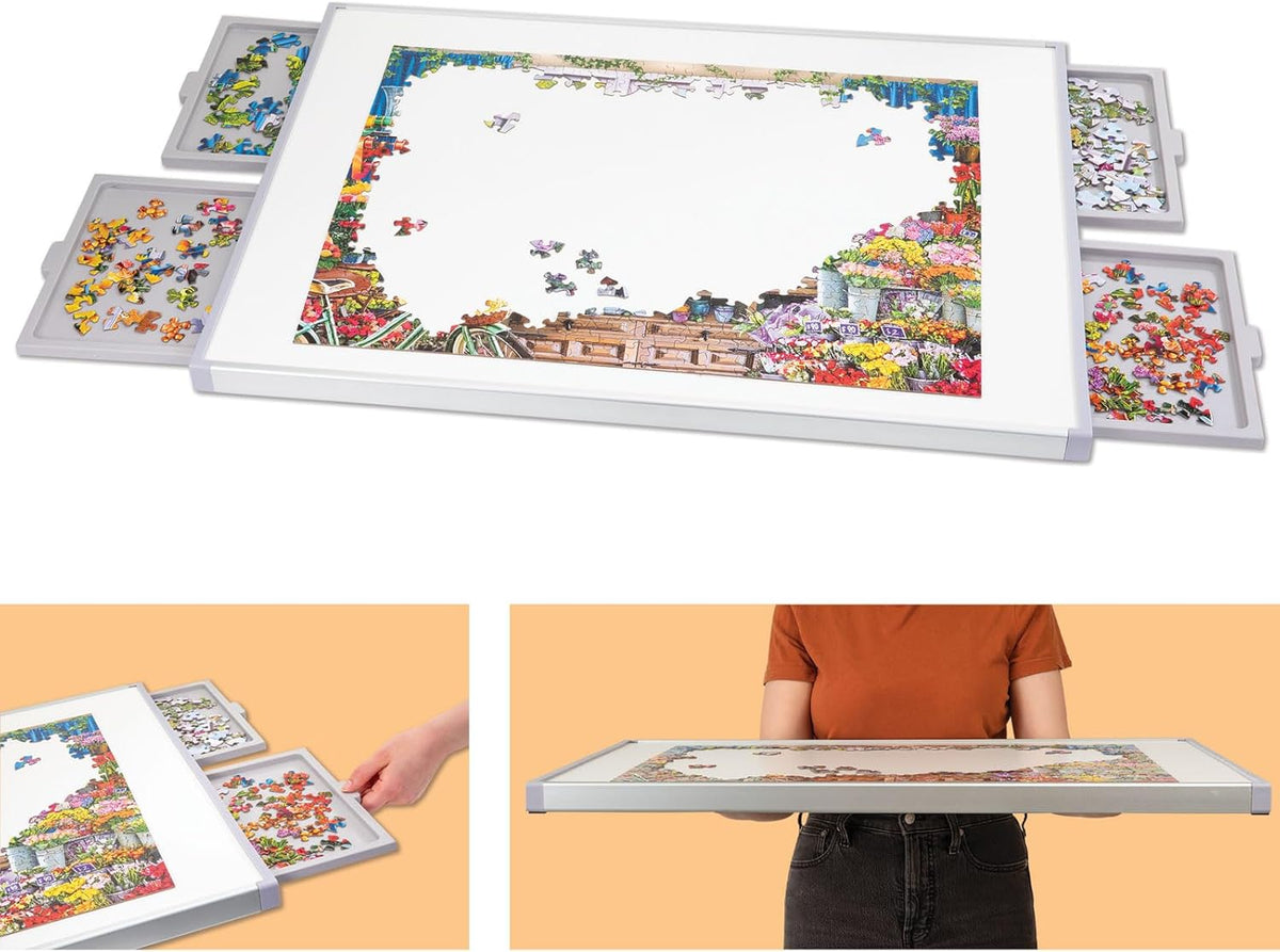 1000 Piece Puzzle Board with Drawers Q745