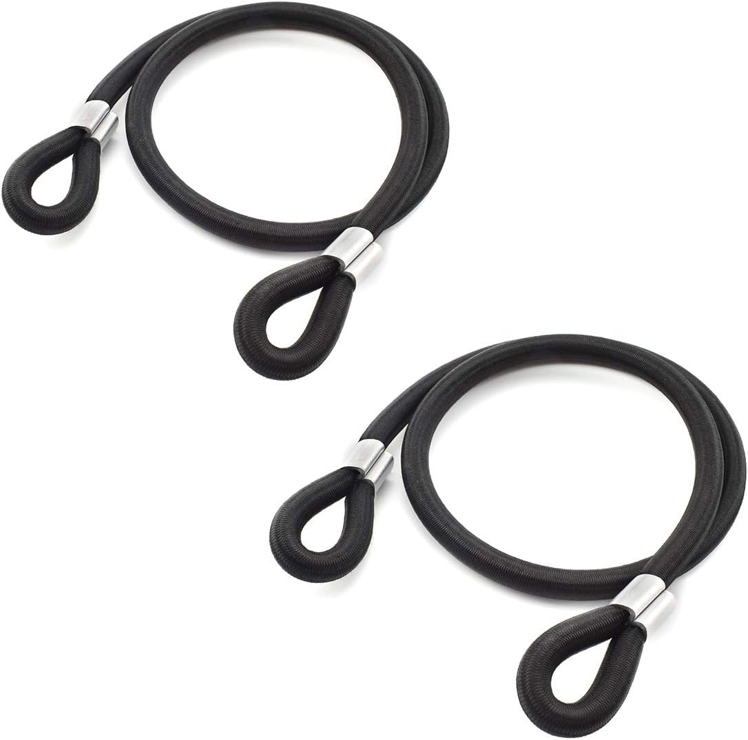 Heavy Duty 1/2 Bungee Cords 2 Pack 48 Inch Long Latex Elastic Rope M96389