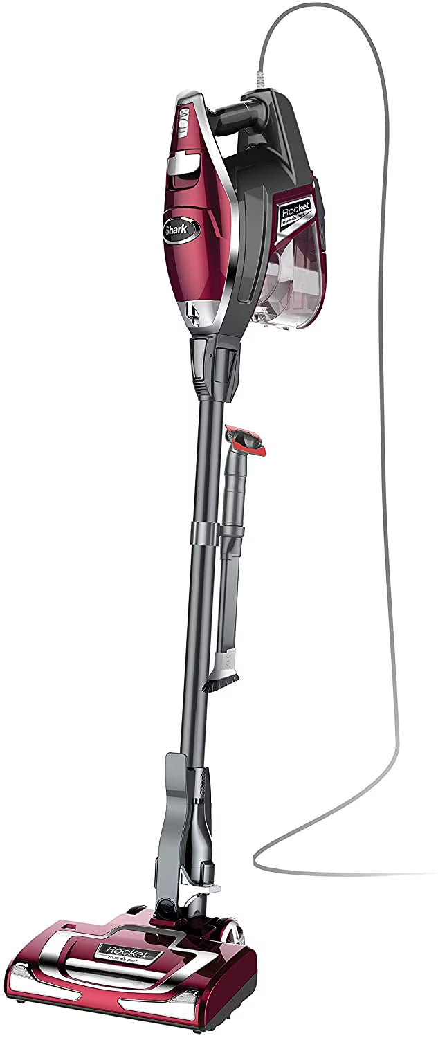 Corded Stick Vacuum with LED Headlights, XL Dust Cup, Pet Attachments E52983