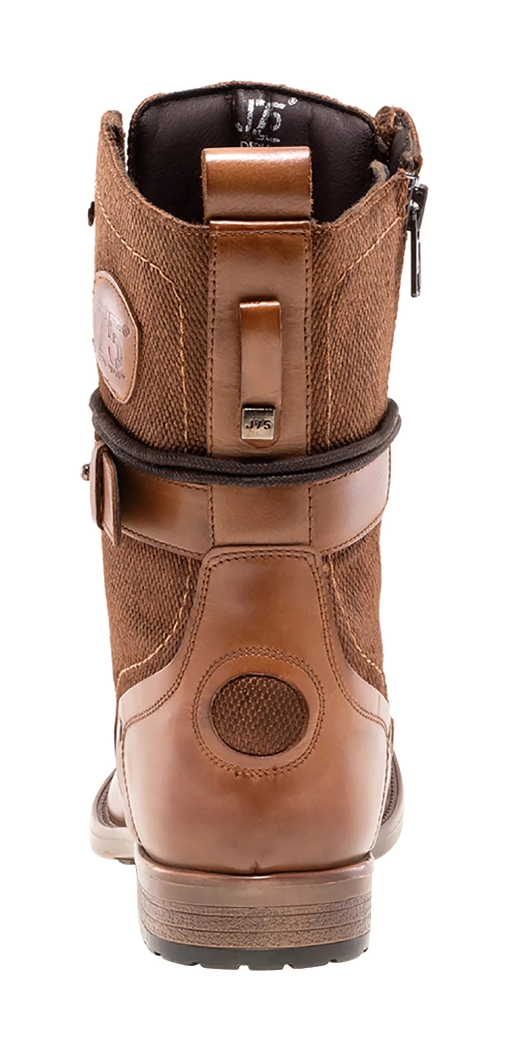 Light Weight Mid-calf Cap-toe Lace-up Combat Boots I516