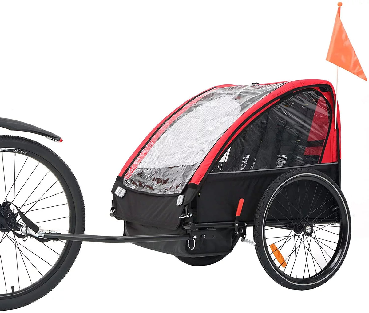 Red Foldable Kids Bike Trailer Q507