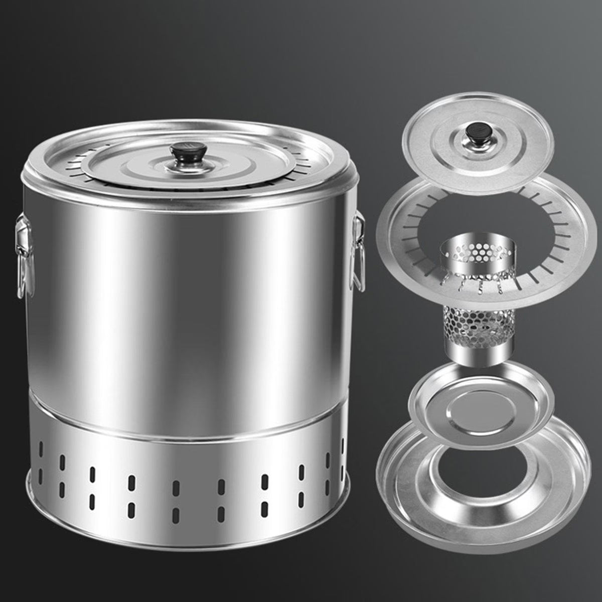 Smokeless Stainless Steel Barbecue Grill O405039