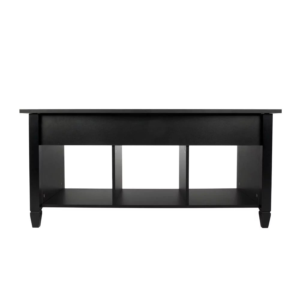 Lift Top Coffee Table with Hidden Compartment Black S60477