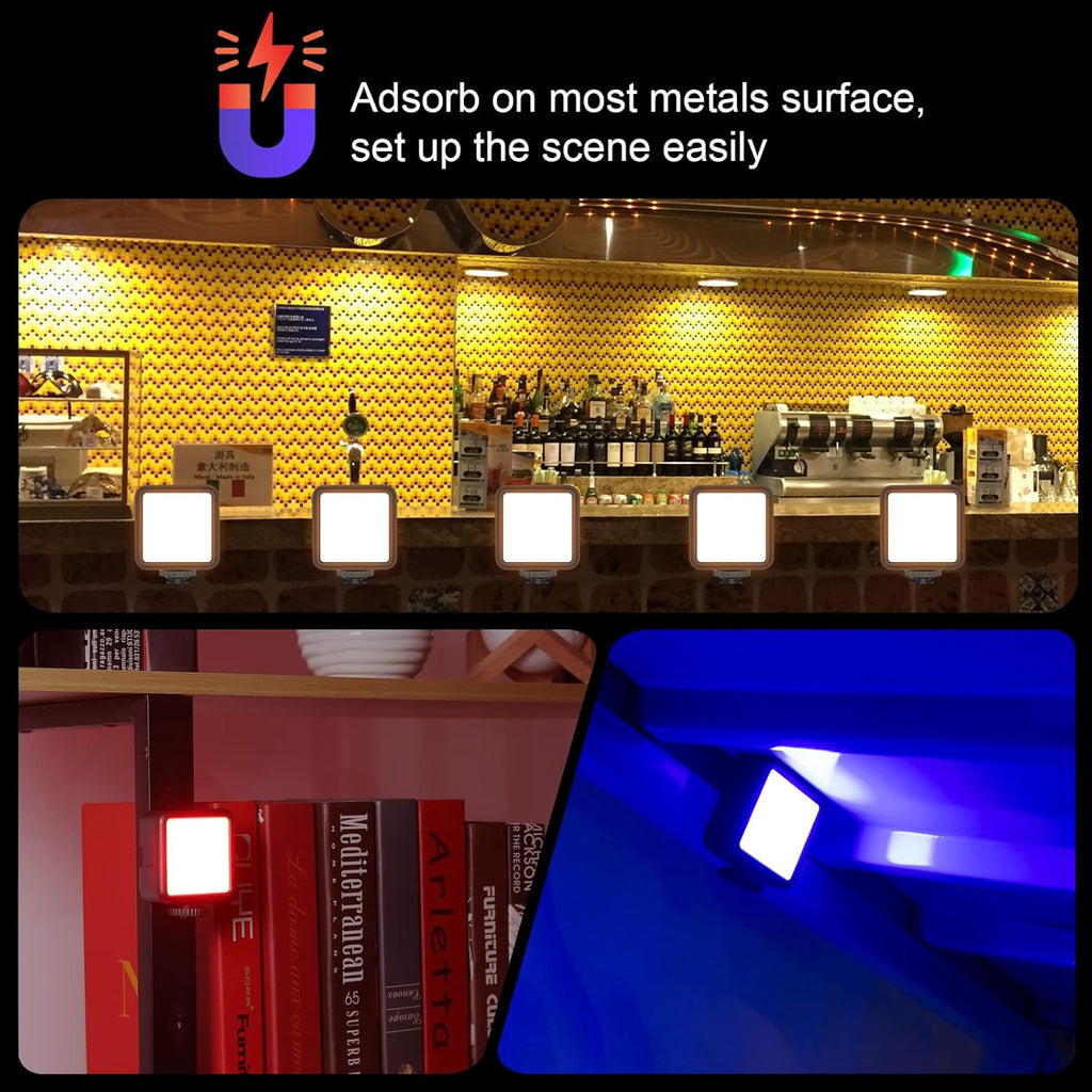 RGB 360° Full Color Portable LED Camera Light with LCD Display O636