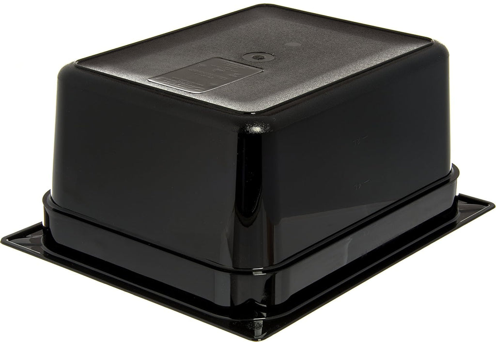 Black Half-Size Food Pan, 8.7 qt, Case of 6 Y44956