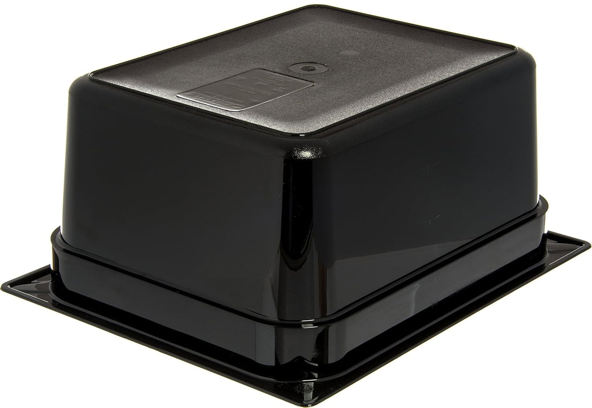 Black Half-Size Food Pan, 8.7 qt, Case of 6 Y44956