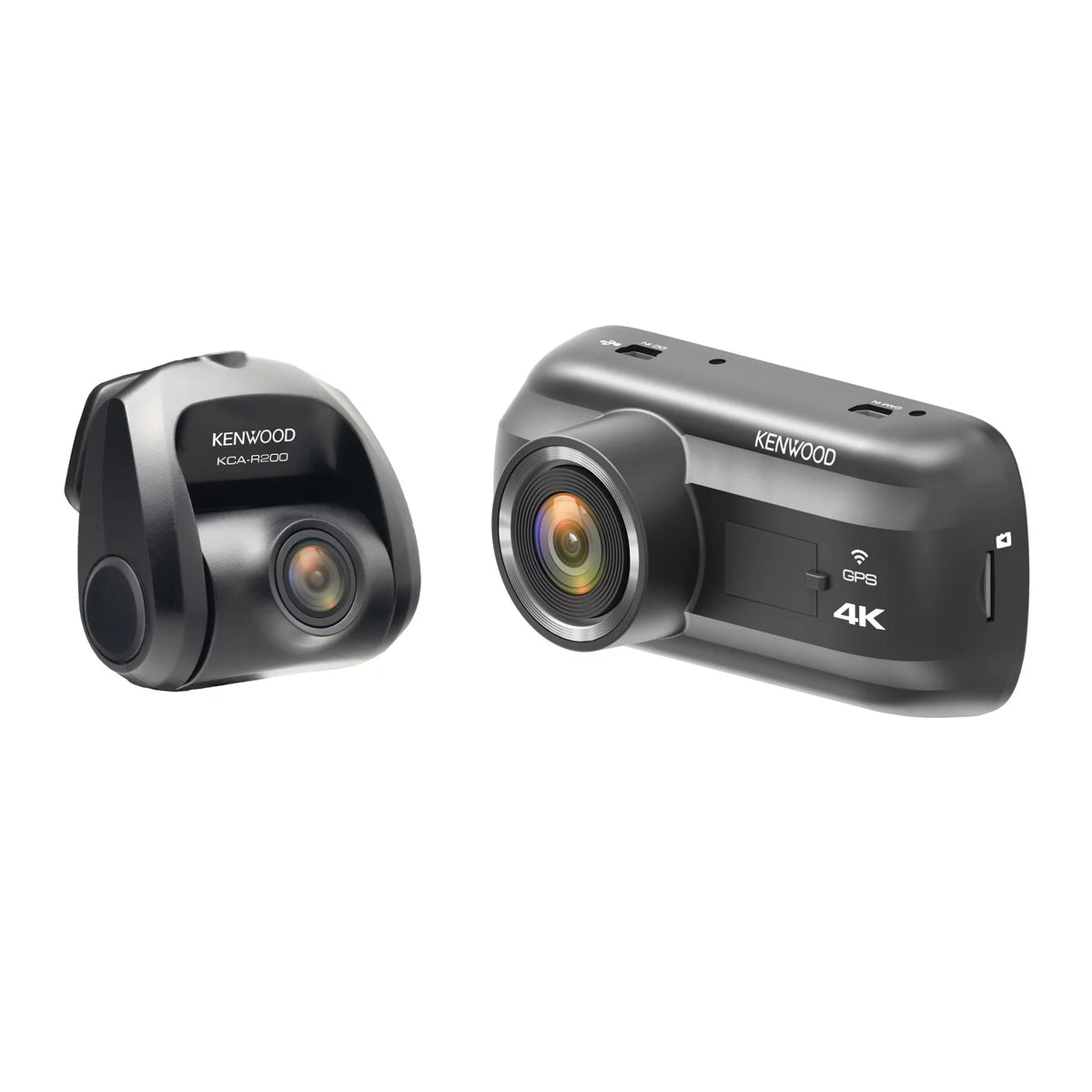 Dual-Camera Wide-Quad HD Drive Recorder with 3-Inch LCD R802