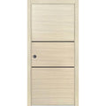 Sliding French Pocket Door 24 x 84 inches Solid Wood with Frosted Glass Z94028