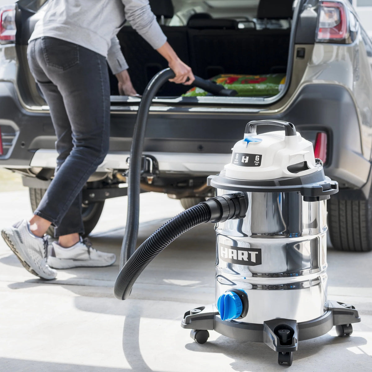 8 Gallon 6 Peak HP Stainless Steel Wet/Dry Vacuum E40737