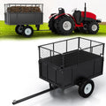 Heavy Duty Utility Trailer, 750lbs Capacity 17 Cu. Ft. Dump Trailer with Removable Sides C52218