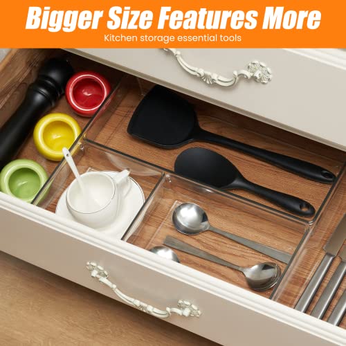 6 Pcs Clear Acrylic Drawer Organizer Set N4876