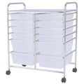 Rolling Cart 12 Storage Drawer Organizer Bins E446