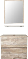 24 Wall Mounted Bathroom Vanity, 2 Drawers P63301