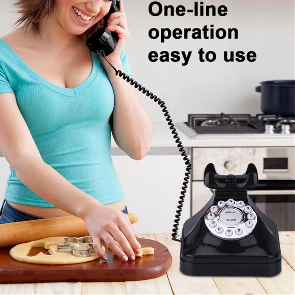 Corded Desk Telephone with Button Dialing D935
