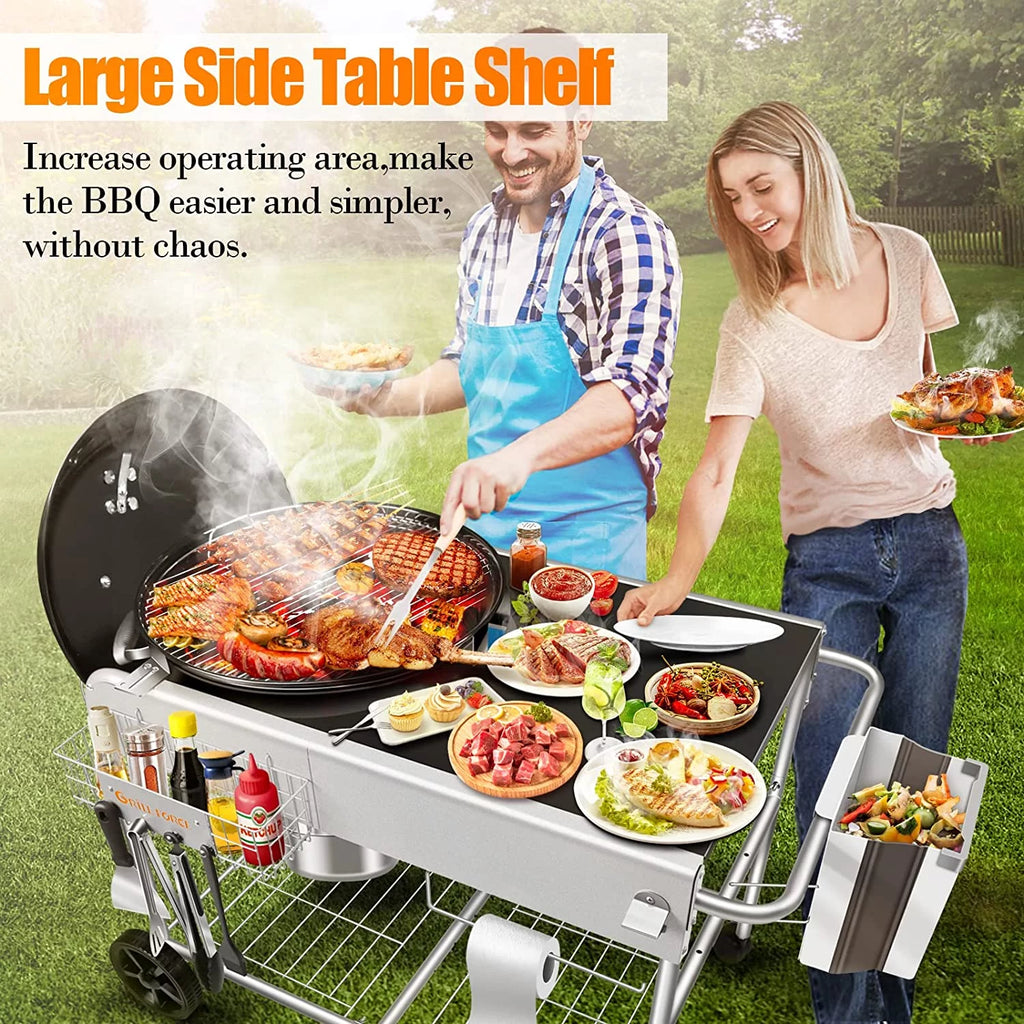 Grill Stand Cart for Charcoal Grills R22093