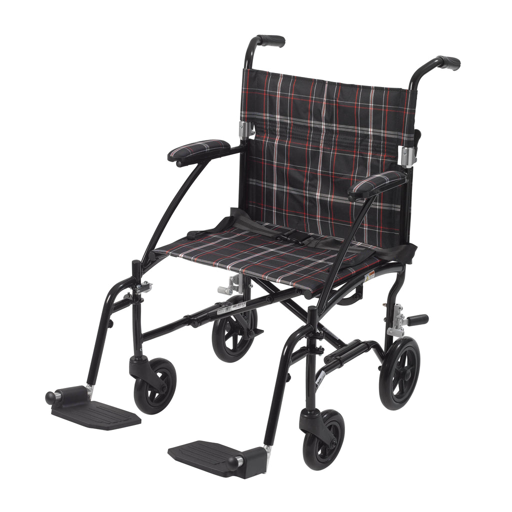 Ultra Lightweight Transport Wheelchair (Black) Q4603