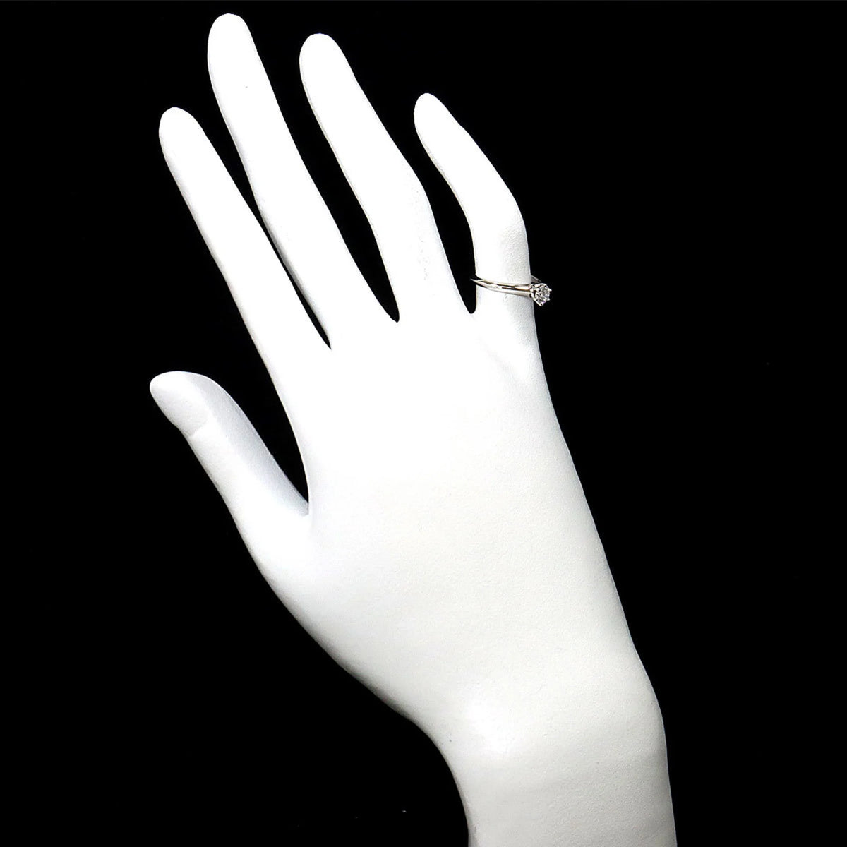 Solitaire Diamond 0.26ct E/VVS2 Ring Pt Platinum X5697
