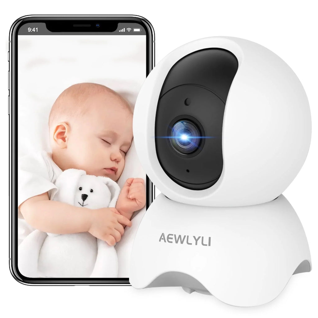 Baby Monitor Security Camera, 360° 1080P HD WiFi Camera W290069