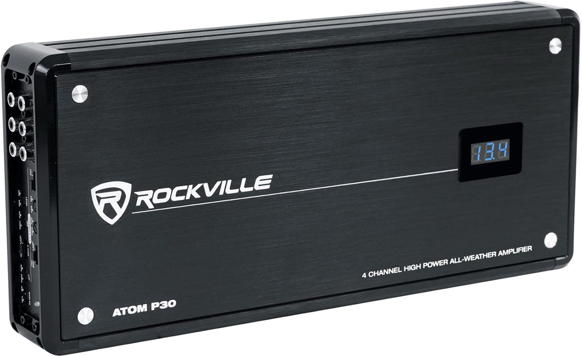 Black 4 Channel Bluetooth Amplifier with Volt Meter X78878