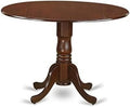 Round Solid Wood Dining Table with Dropleaf 42x42 Inch A409