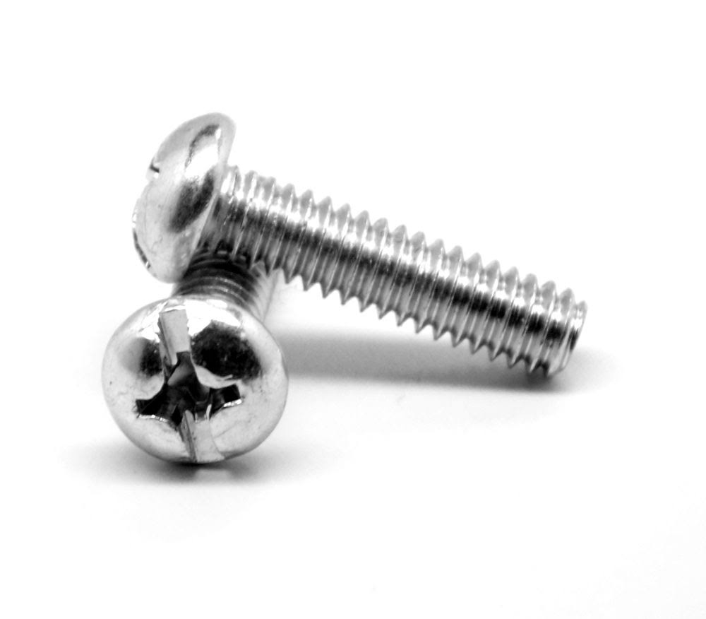1/4x22-20 x 4x22 Coarse Thread Machine Screw Combo Round Head Low Carbon Steel Zinc Plated Pk 700 T633