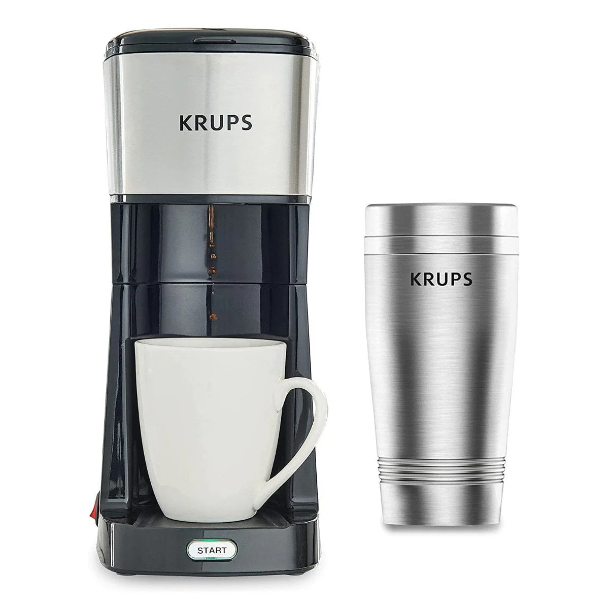 12oz Single Serve Coffee Maker with Travel Tumbler B7809