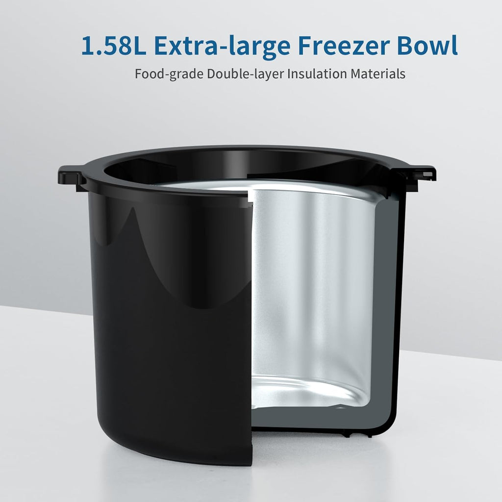 1.58 Quart Ice Cream Maker Machine with Double-Insulated Freezer Bowl G9426