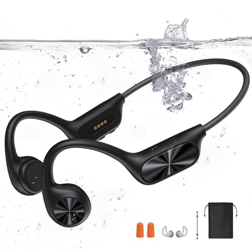 Bone Conduction Headphones Bluetooth 5.4 IPX8 Waterproof 32G Memory Underwater Headphone with MP3-Player T111