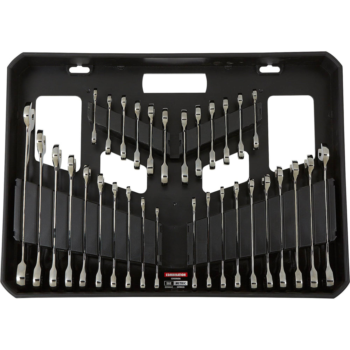 32-Piece Combination Ratcheting Wrench Set with Carrying Case S803065