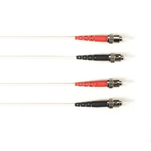 White 10M ST-ST Fiber Optic Cable A25963