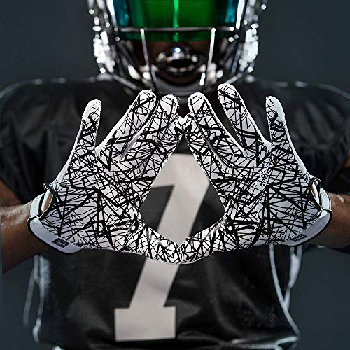 Cutters Game Day No Slip Football Gloves - Receiver Glove with High Tack Silicone Grip O523034