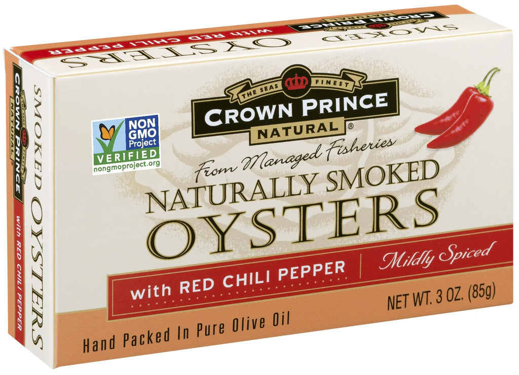 Smoked Oysters With Red Chili Pepper, 3 oz Q64165