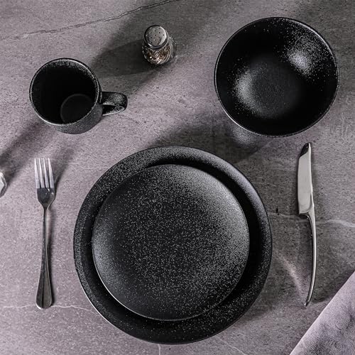 16-Piece Porcelain Dinnerware Set, Service for 4, Blue S419