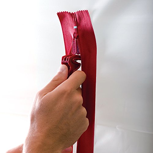 Heavy-Duty Zipper for Dust Barriers, 2-Pack, Red W7117
