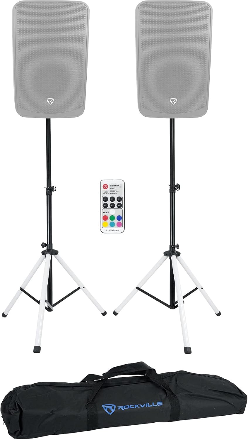 Adjustable Tripod Speaker Stands with Carry Bag F4357